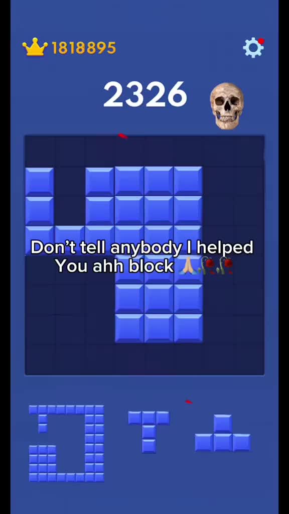 I don’t think its solvable 😭#blockblast #blockblastlove #blocks #makeurname #pinkheart #tut #glitch