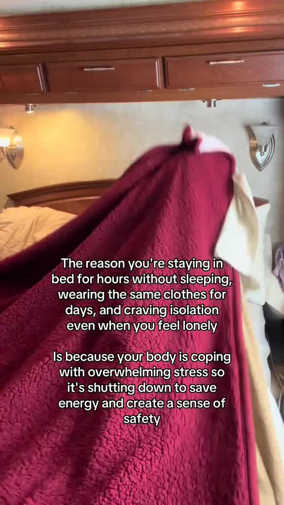 When your body is in survival mode, shutting down is a protective response. 😔 Isolation, fatigue, and dissociation aren