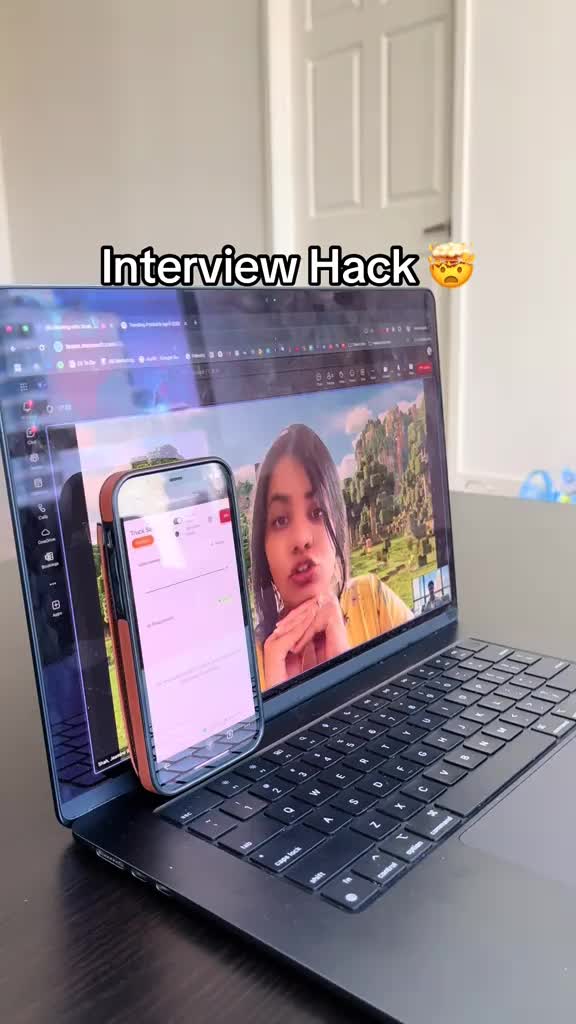 She has no clue he’s using AI 😭🤫 (Link in bio for FinalRound AI) #finalroundai #interview #jobinterview #job  #jobseek