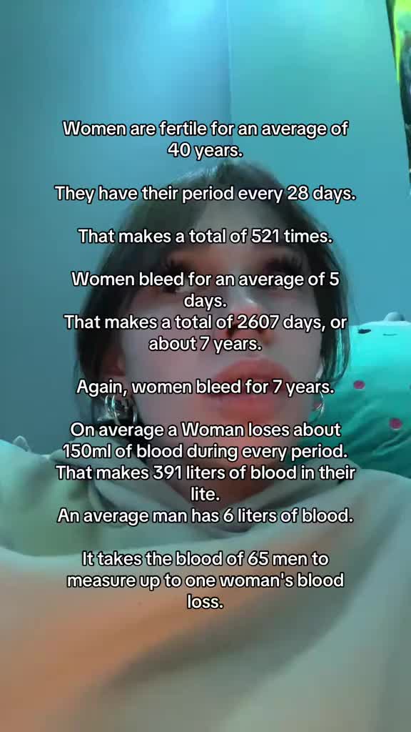 Little fun fact…… #periodproblems #periodtalk #PeriodTok #crashout #girls #fyp #blood #fertility #periodstories