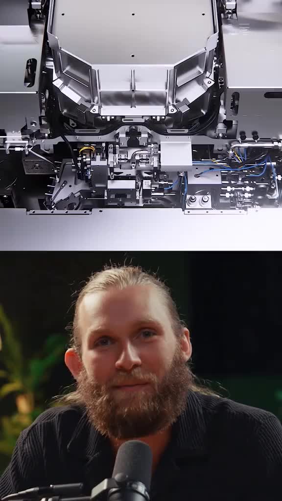 💥 Every chip in your phone, laptop, and console depends on one insane machine—built by ASML. ✅ Fires 50,000 molten tin