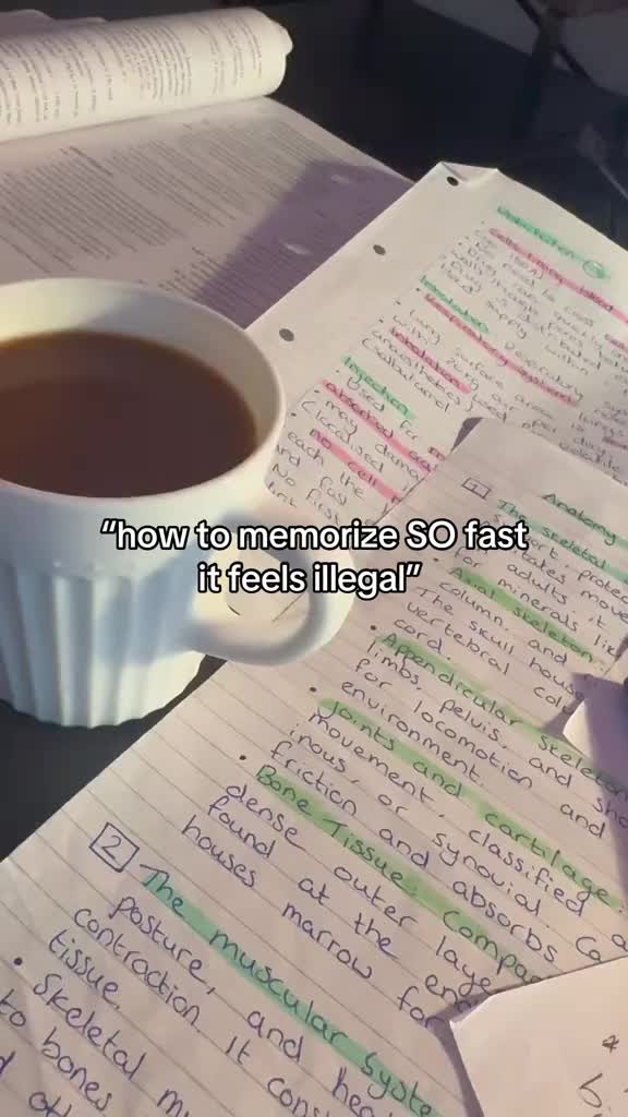 how to memorize information FAST #studymethod #studytok #students #studyhacks #back2school