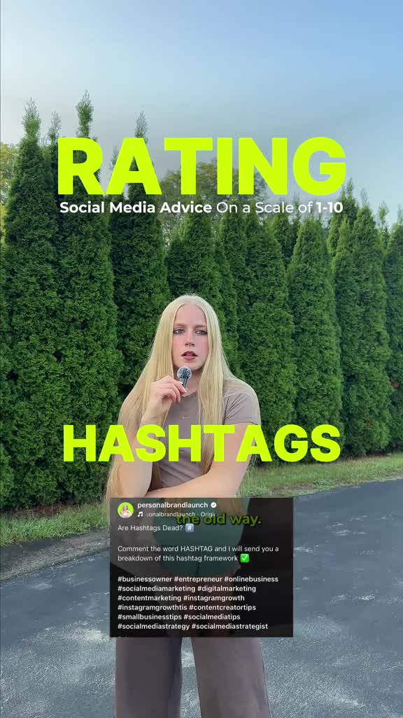Rating Social Media Advice On a Scale of 1-10 🗣️ Follow me if you don’t hate growing on social as a business owner 😉