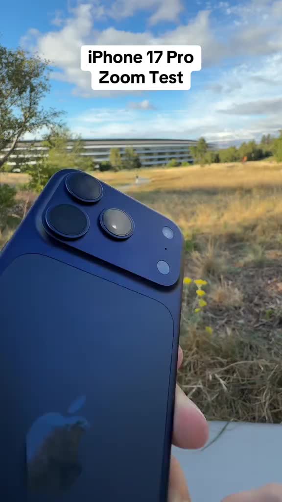 iPhone 17 Pro now comes with 8x optical level zoom which is about 200mm!  #iphone17pro #iphonelaunch #iphone17 #iphone #