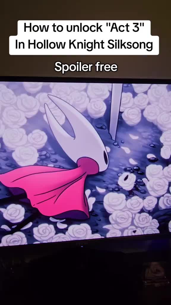 Here is how to unlock Act 3 in Hollow Knight Silksong #Gaming #hollowknightsilksong #silksong #hollowknight