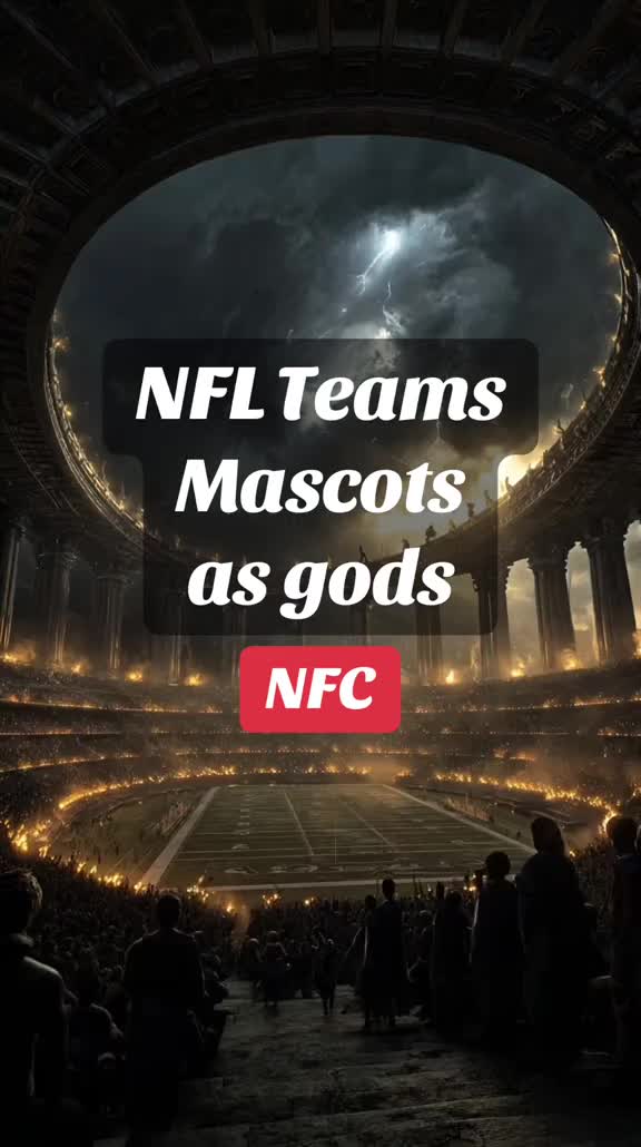 NFL Teams Mascots / Logos as a pantheon of gods. 2025 NFC Edition #nflfootball