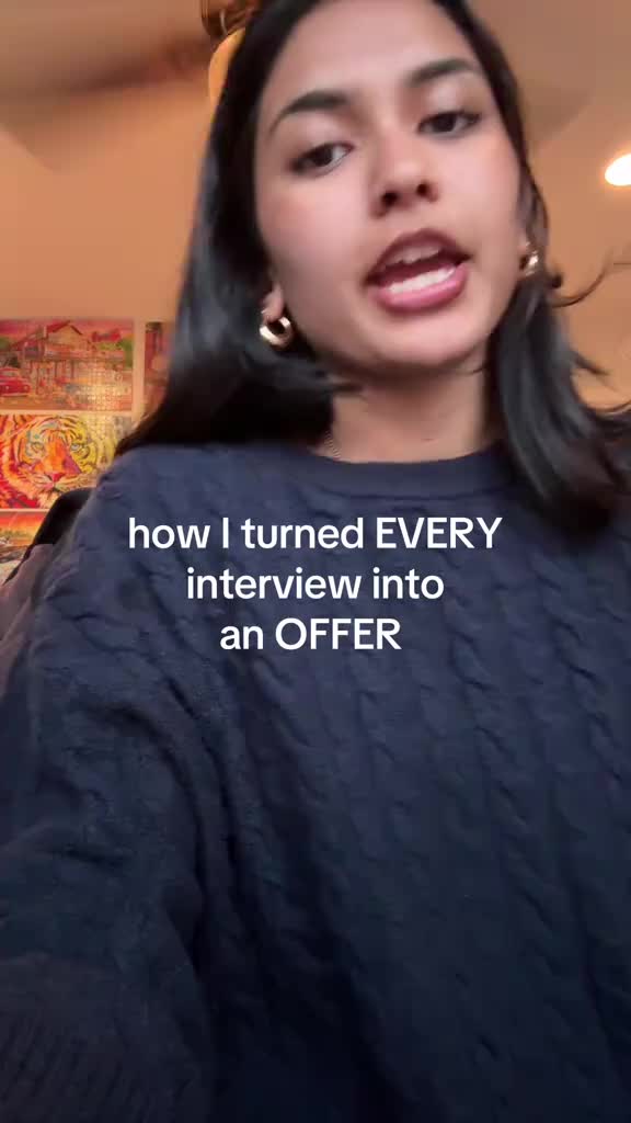 📝here’s how I turned EVERY interview into an OFFER! #college #internships #jobsearch #employment #interview