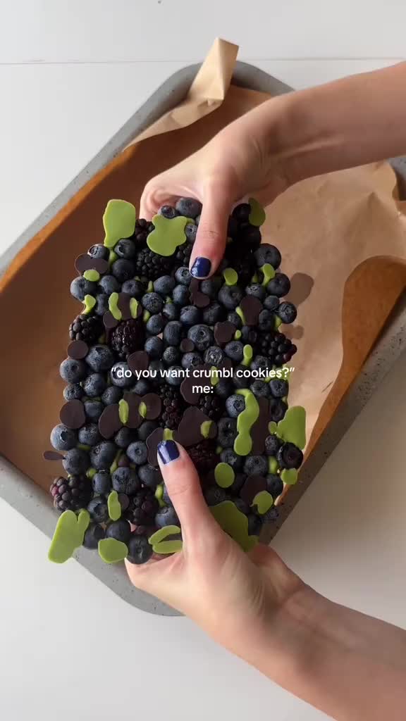 no thank you, I’ll stick with berry barks or homemade cookies 🍇🫐#crumblcookies#trufru#berries#healthysnacks#healthysna