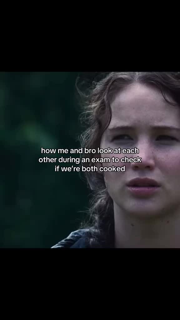 oh we’re both cooked? cool #hungergames #thehungergames #school #exams #exam