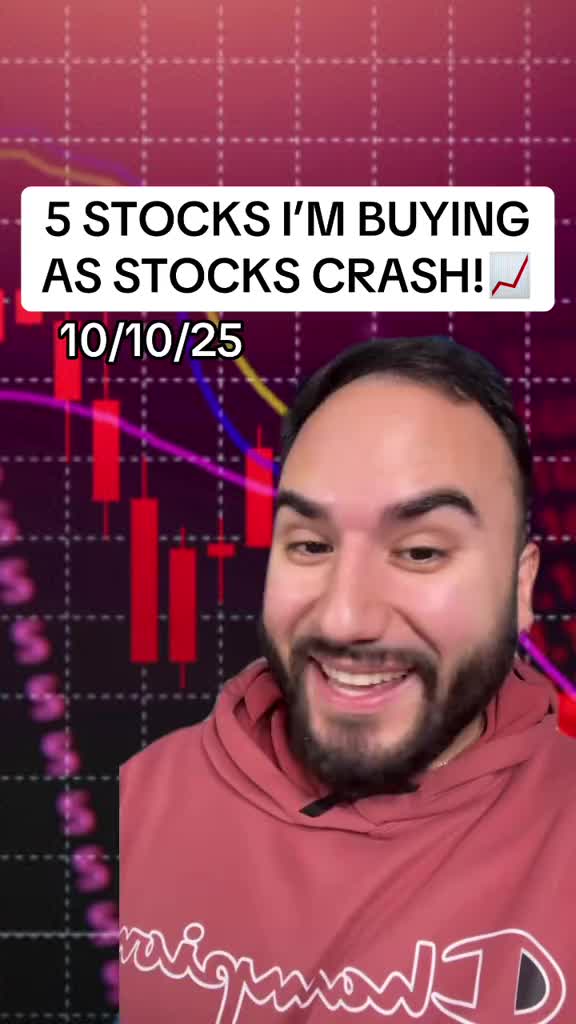 5 STOCKS I’M BUYING AS STOCK MARKET CRASHES!📉 #stocks #stockmarket #tradingstocks #investing #finance