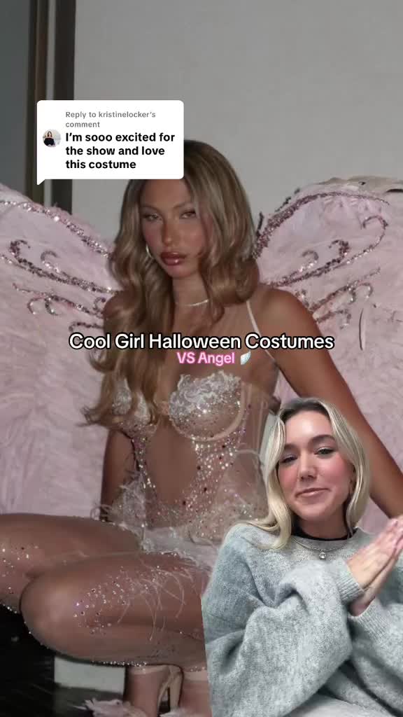 Replying to @kristinelocker Cool Girl Halloween Costumes - VS Angel edition in honor of the show tomorrow! 🪽✨ Link in b
