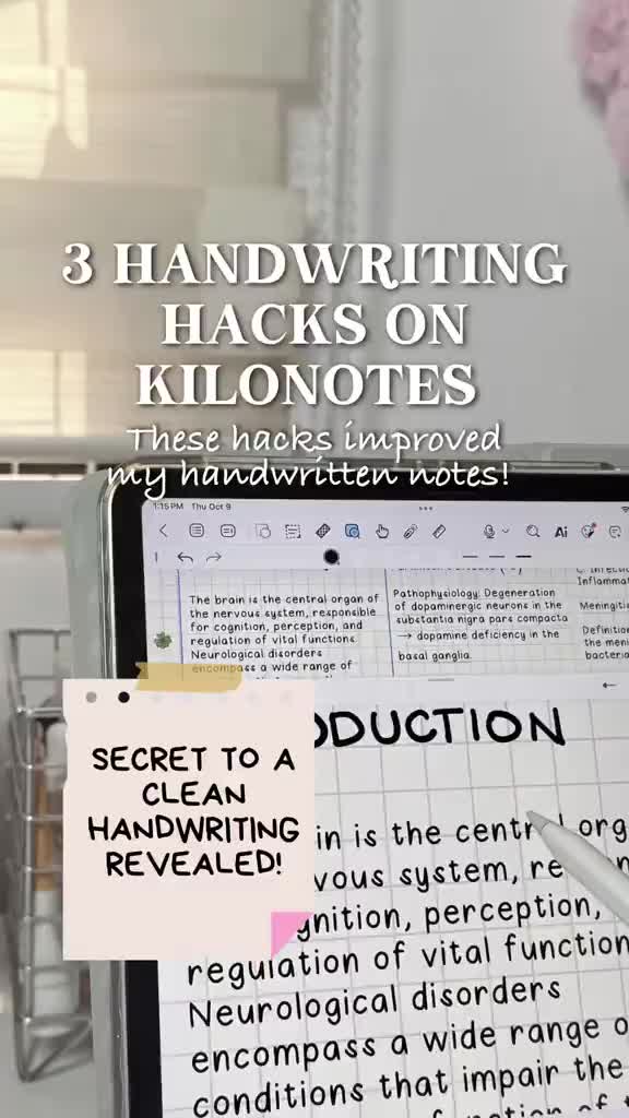 FROM MESSY TO AESTHETIC HANDWRITING IN MINUTES ✍️✨ These 3 simple Kilonotes handwriting hacks literally changed my note-