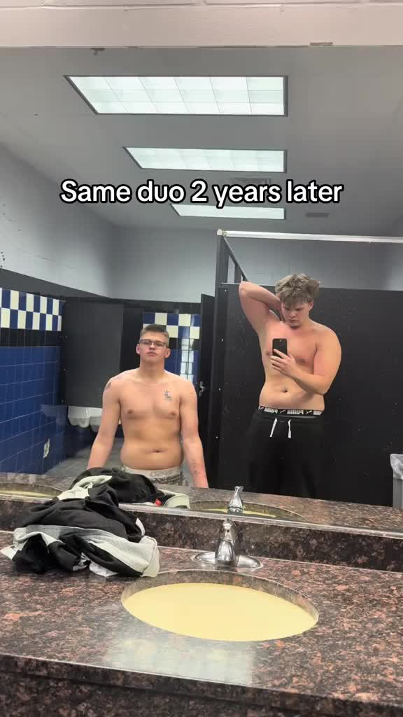 We both grew so much! #gym
