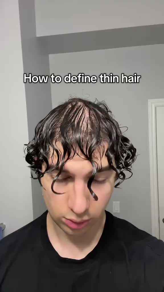Thin curlyhair tutorial @BASED #basedbodyworks #thinhair #lowdensity #routine #curlyhair
