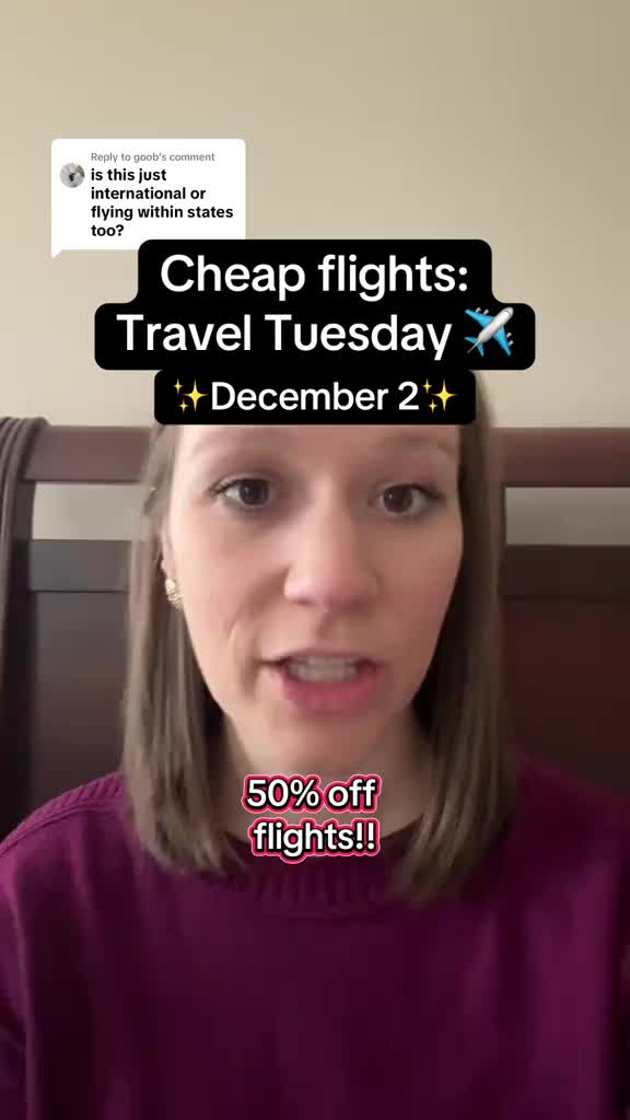 Replying to @goob don’t miss Travel Tuesday this year!! #airclubpartner both international and domestic flights are incl