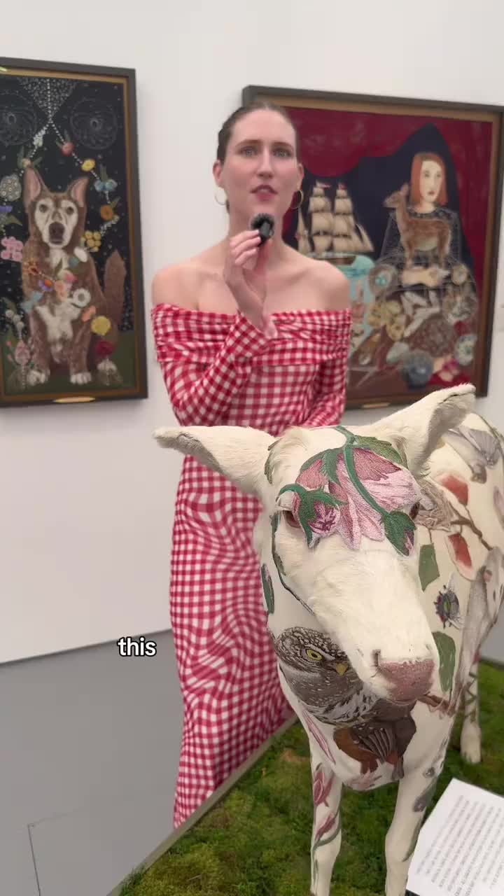 Snails, elf ears and singing rocks all at an art fair on the beach in Miami! Untitled Art Miami Beach 2025 #artfair #ar