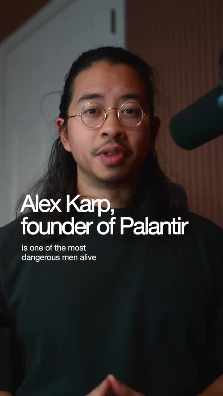 Alex Karp is one of the most dangerous men alive. He’s the CEO of Palantir, a company the builds AI powered surveillance