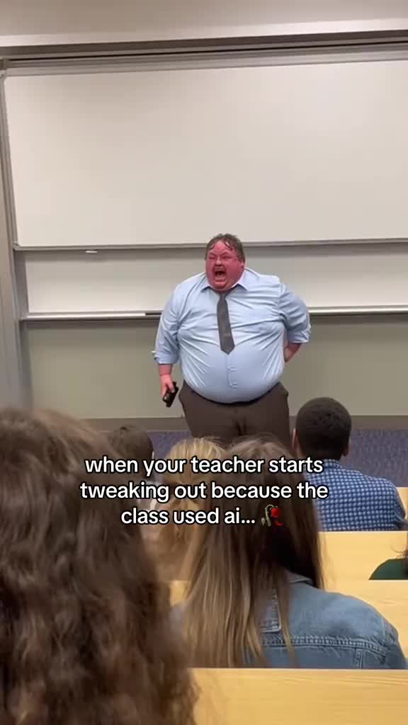 its never that deep unc 💀 #professor #crashout #college #lecture