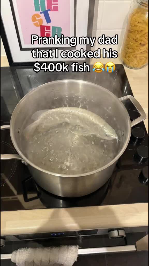 did not go how I expected 😭😭 #fyp #viral #ai #prank #fish