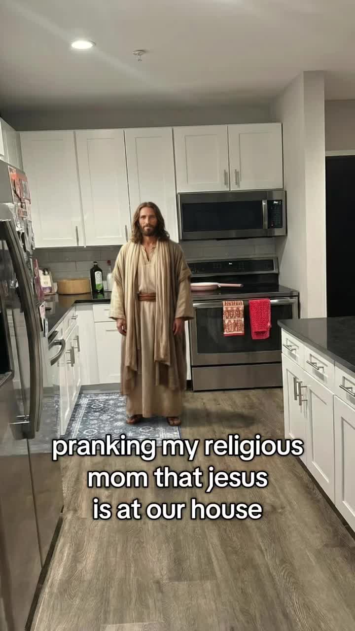 not her speeding 😭 #fyp #ai #prank #jesus #religion