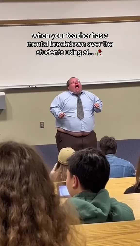 its never that deep unc… 🥀 #professor #crashout #college #lecture