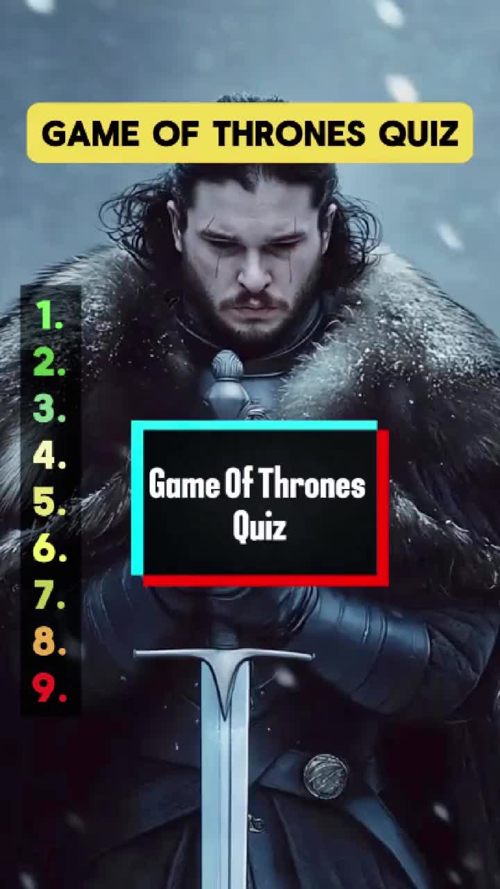 Can you answer these questions? Only true fans of the Seven Kingdoms will get 9/9! #Quiz #QuizTime #QuizChallenge #GameO
