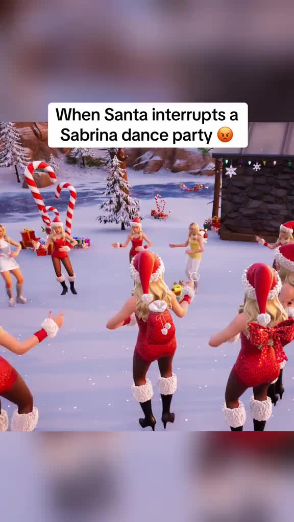 Santa did not get get the memo 🙅‍♀️ #fortnite #fortniteclips #fortnitememes #fortnitefunny #sabrinacarpenter