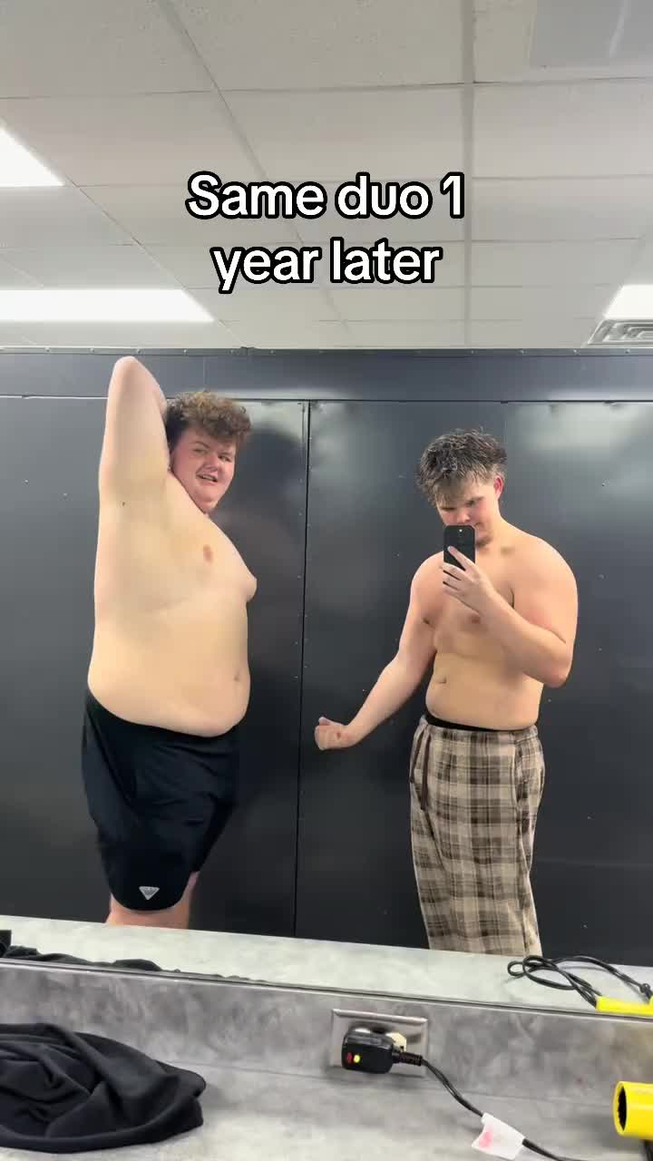 We both needed to trim off some fat😭 #gym