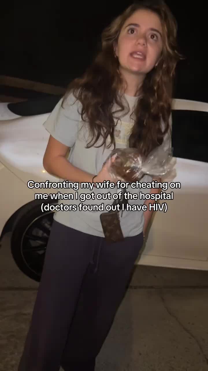 Tries to play it off #cheating #cheatingwife #hospital #hiv #cheater