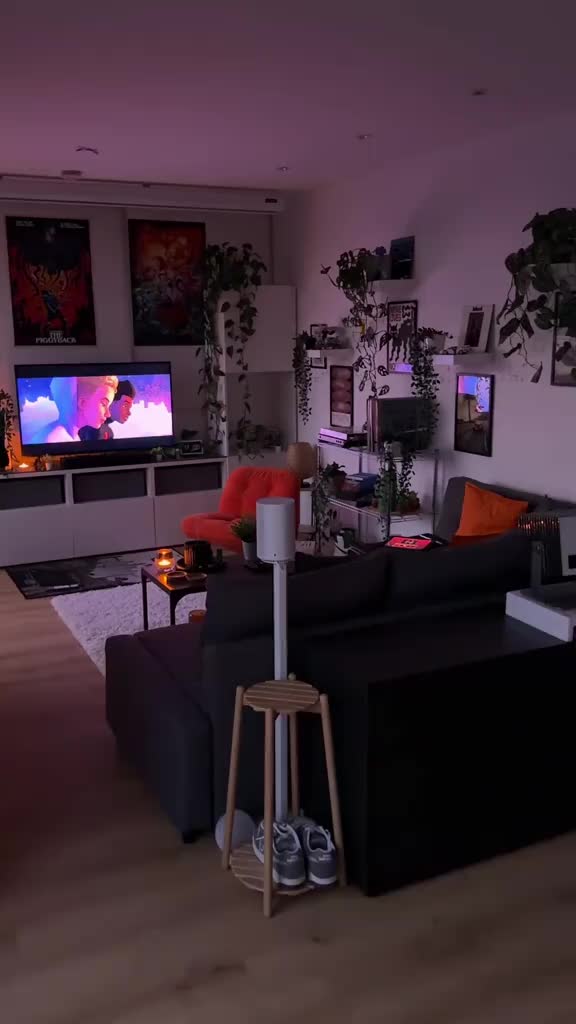 cozy lights & spidey #RoomTour #spiderman #interiordesign #apartment