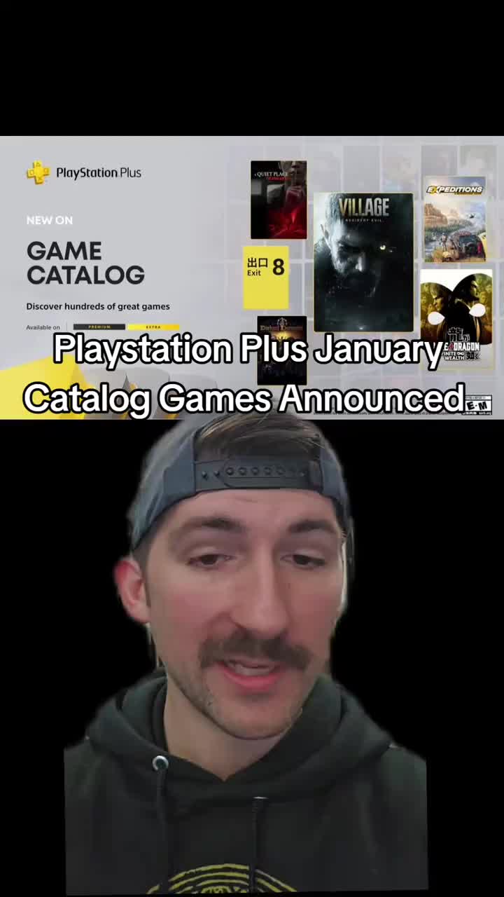 Playstation Plus January Games Catalog Games Announced #gaming #residentevil #playstation #psplus #ps5