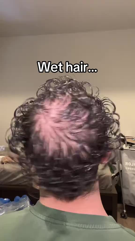 From @Scalp Armor // It’s waterproof so no it won’t get off in the rain #fyp #curlyhair #lowdensity #balding #routine