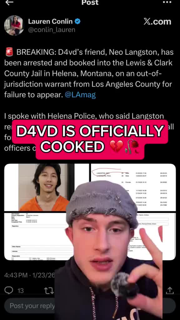 It is not looking good for singer D4VD... It looks like he is about to be indicted on the Celeste Rivas case, as his goo