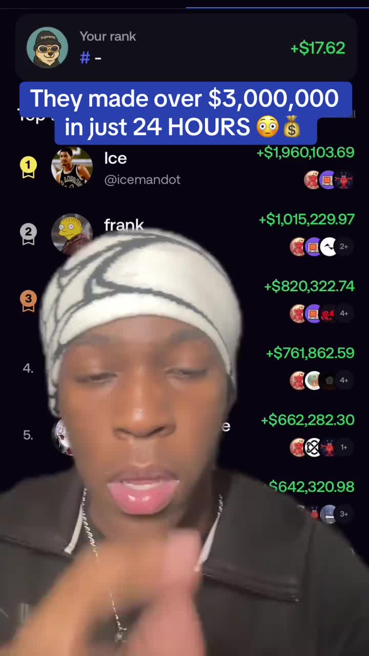 App is called FOMO it’s on my profile ⬆️ 3 million dollars is insane work they’re set for life 💰👀 #solana #daytrader #