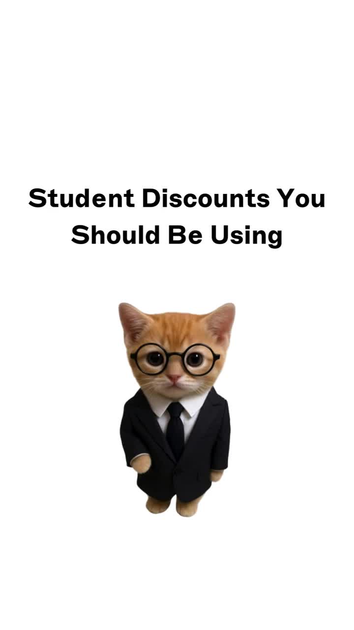 kitty explain student discounts you should be using!!