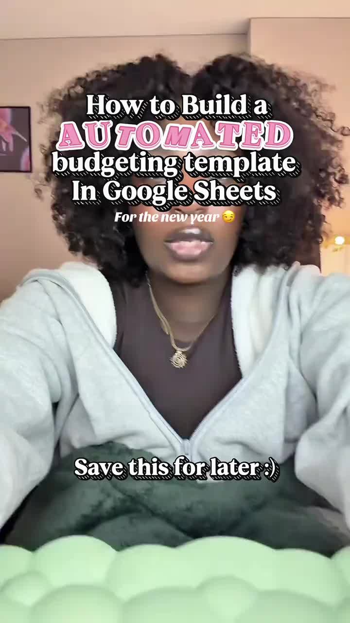 How to build your own budgeting template on Google Sheets #learningontiktok #budgetingforbeginners #budgetplanner #howto