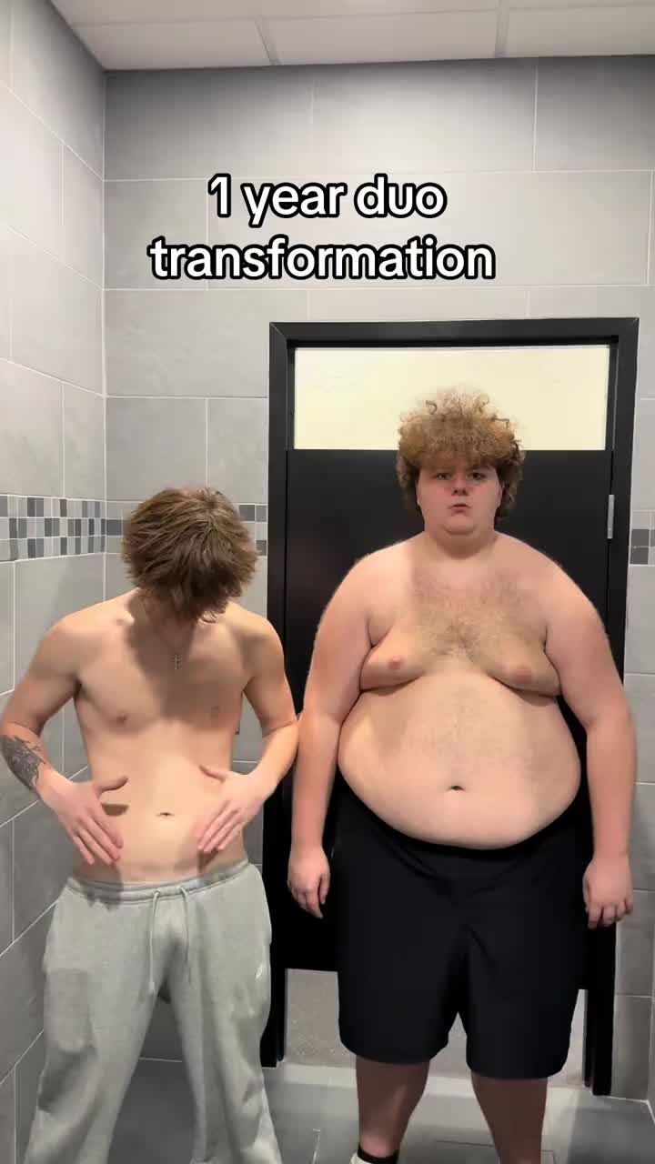 We both trained super hard! #gym