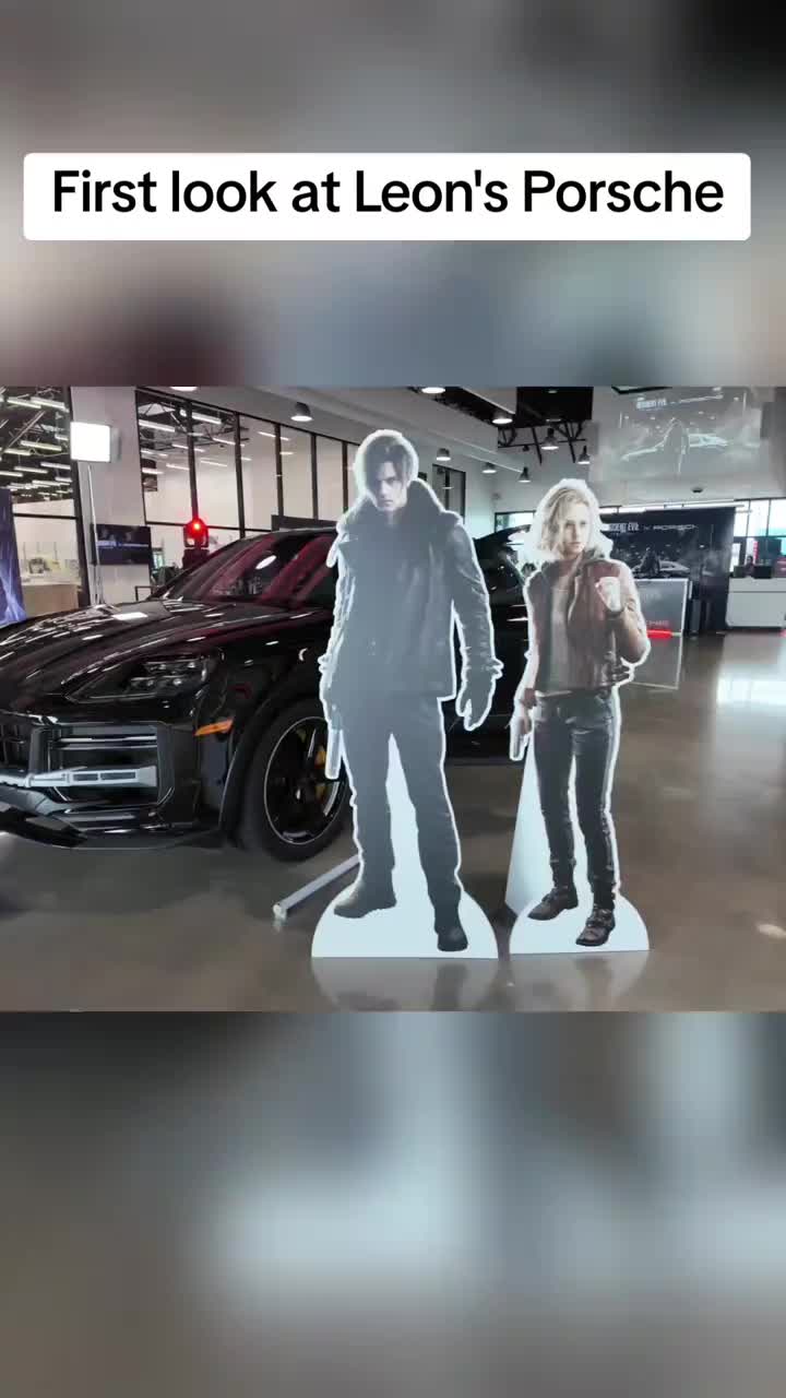 Leon's Porsche irl was gorgeous #residentevil #residentevil9 #leonkennedy #residentevilrequiem