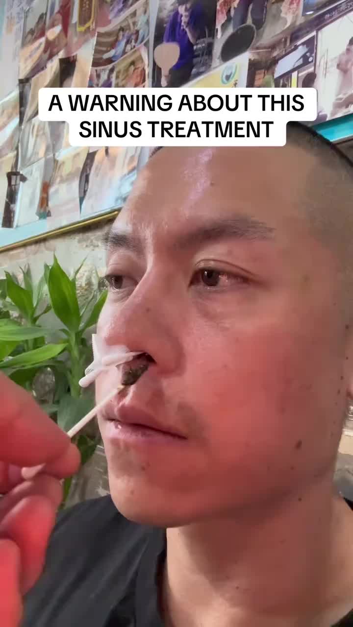 This is the ultimate sinus unclog hack. In Beijing for those of you that are curious. #sinusrelief