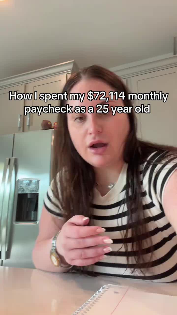 Spending my $72,114 paycheck as a 25 year old #finance #fyp #motivation #moneytok #financialfreedom
