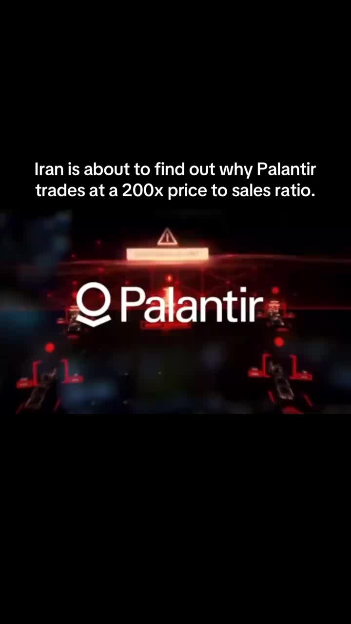 Yeah it’s over ☠️ #stockmarket #iran #israel #stockstobuy #palantir