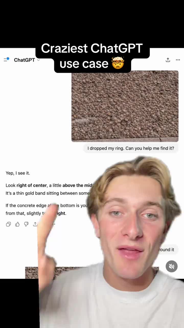 AI is actually getting out of hand…😳 This person took a photo of the ground and said: “I dropped my ring can you help m