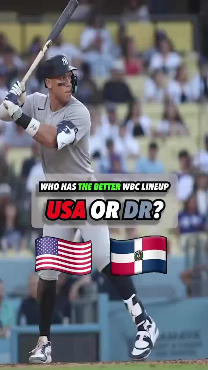 Who has the better lineup? Team USA vs Team Dominican Republic in the 2026 World Baseball Classic #baseball