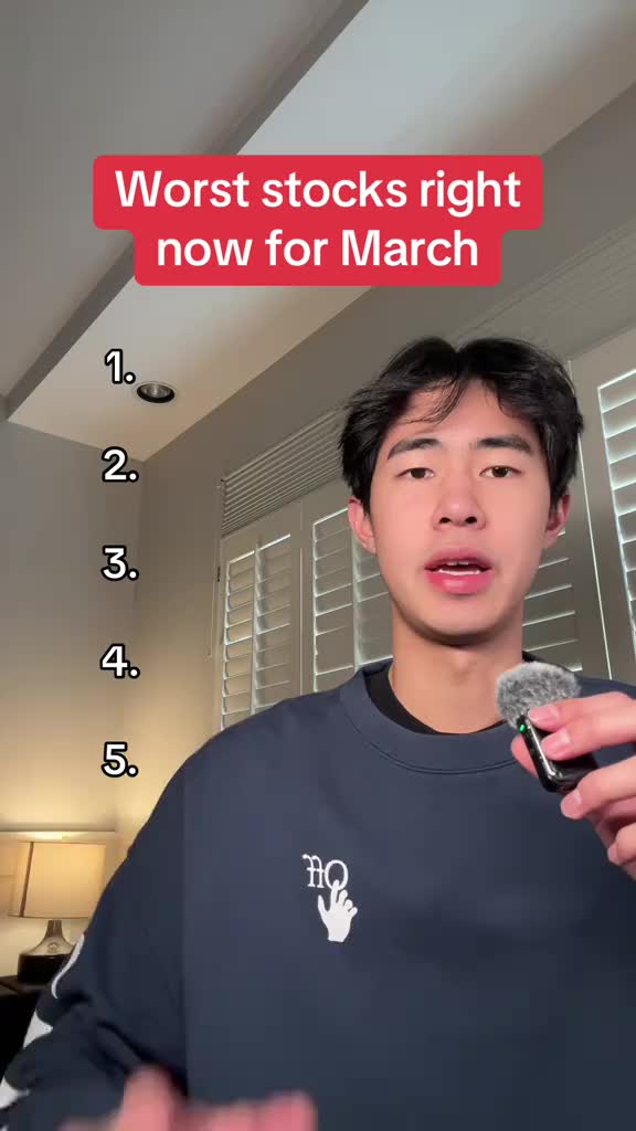 5 of the worst stocks for March 2026 #stock #investing #stockmarket #finance