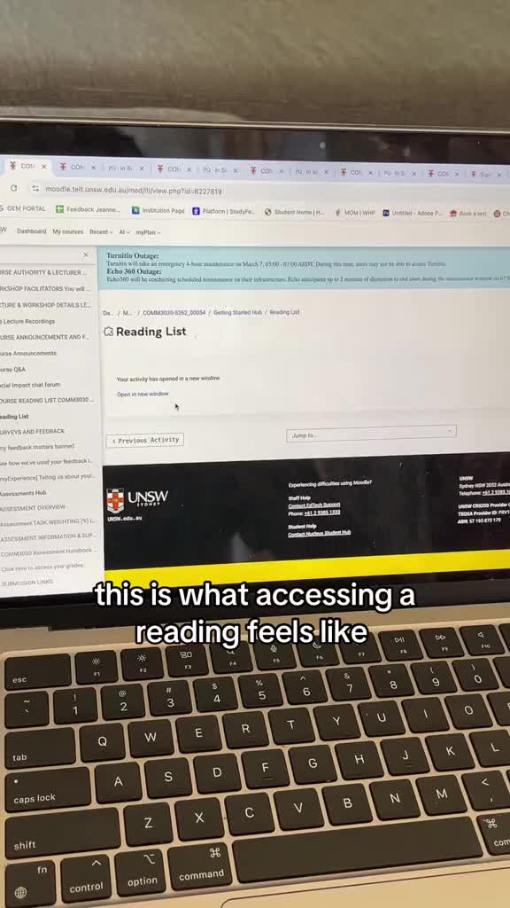 or it’s like limited access??  #uni #unsw #usyd