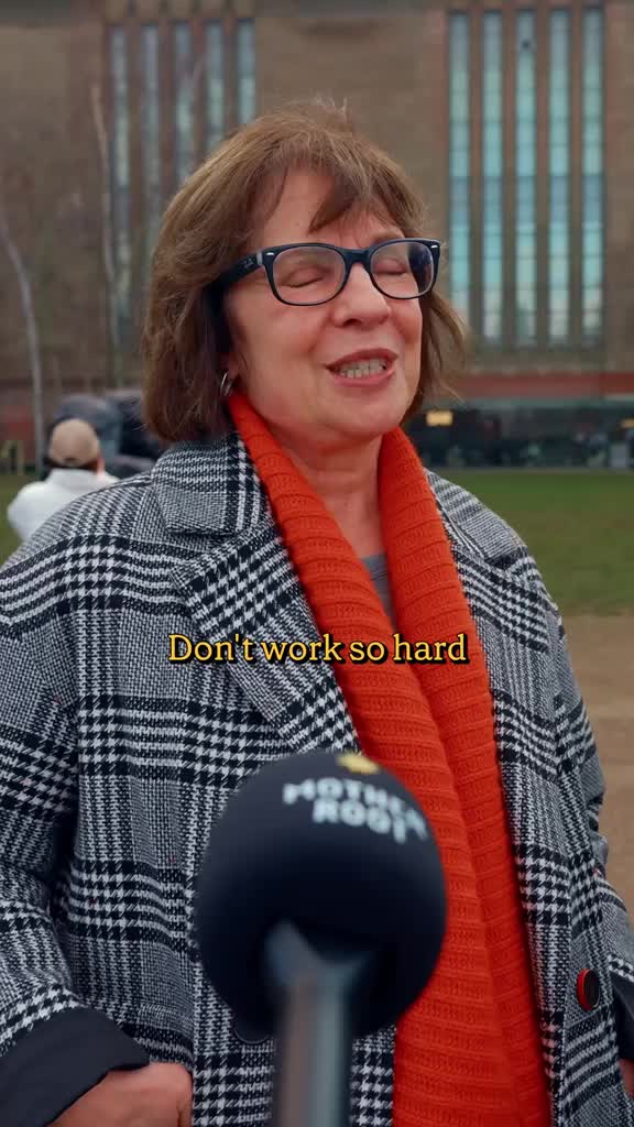 "Don't work so hard." #streetinterview #lifeadvicetiktok #happiness #london #hopecore