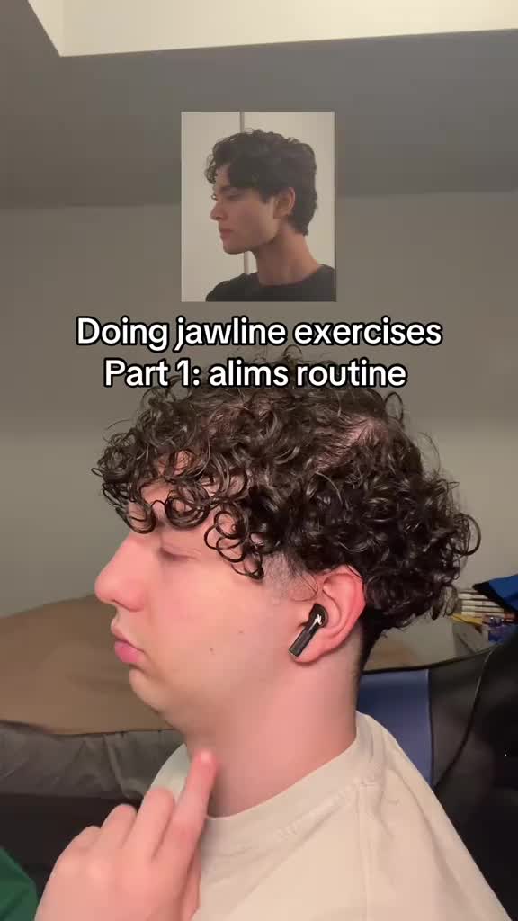 Doing @alim 💎 jawline routine, who should I do next? @BASED #basedbodyworks #jawline #routine #exercise #face