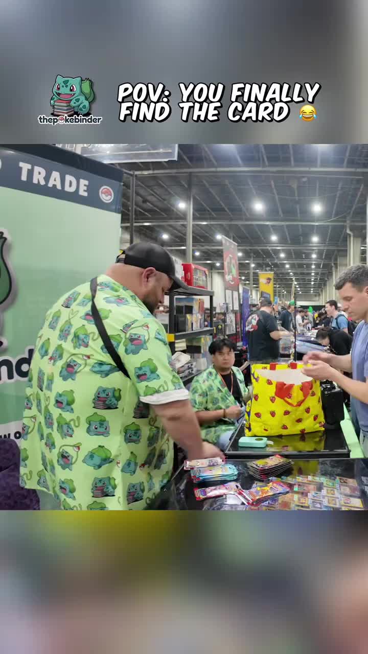 She was so happy to find it 🥰… We hope you enjoyed our Pokemon Vendor POV content and please stay tuned for more! If yo