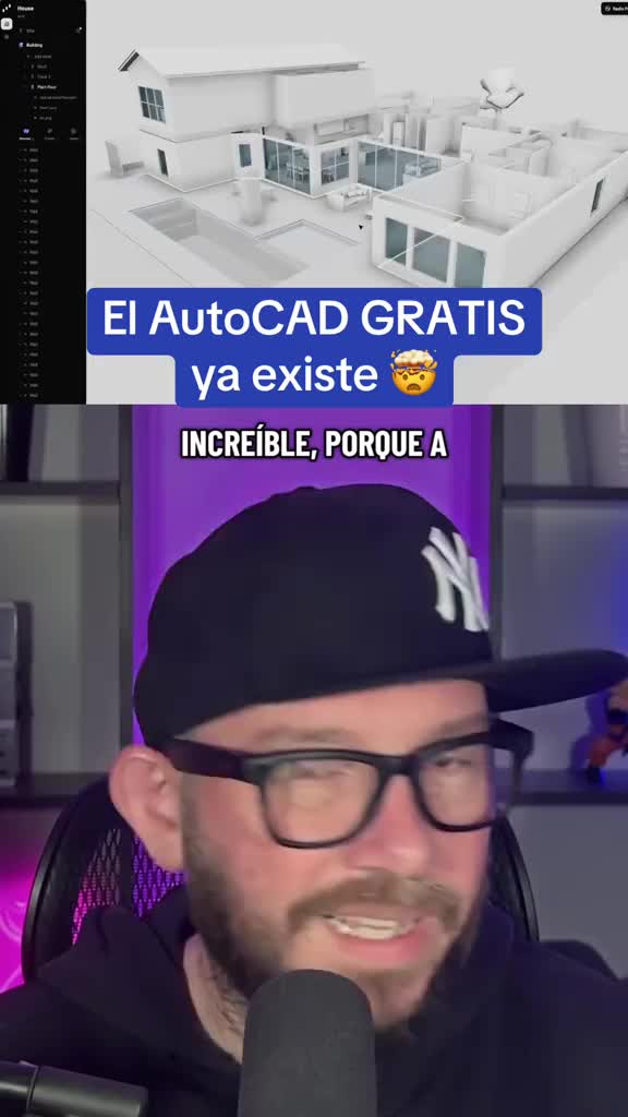 El AutoCAD GRATIS ya existe y es open source 🚀 #arquitectura #3d #software #github #developer