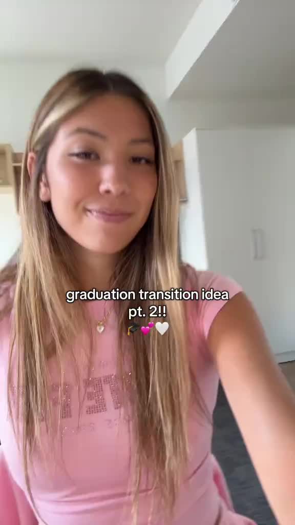 pt. 2 transition idea for GRADUATION!!💓👩🏼‍🎓🤍   #graduationtransition #transition #transitionideas #graduation #clas